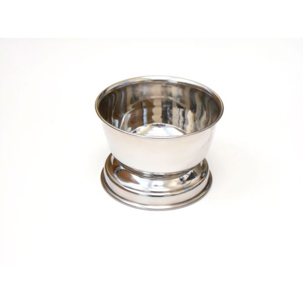 Quality Chrome Finish Shaving Bowl. For Shaving Cream/Soap