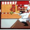 PRINTED RUG (nonskid back)(18"x28") FAT CHEF WITH BUNDT CAKE # 1,rectangle, SOHO