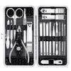 Manicure Pedicure Kit: 18 Stainless Steel Tools with Luxurious Case
