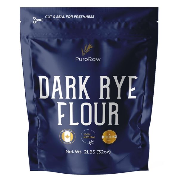 Dark Rye Flour, 2Lbs, Dark Rye Flour for Bread Machine, Pumpernickel Flour, Who