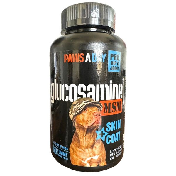 Glucosamine for Dogs Hip & Joint Supplement, Dog Joint Care Improved Skin & Coat