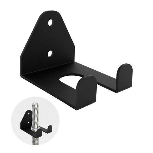 VANROUG Single Barbell Storage, Vertical Hanging Barbell Rack, Wall Mount Olympic Barbell Holder, Space Saving Commercial or Home Gym Accessory