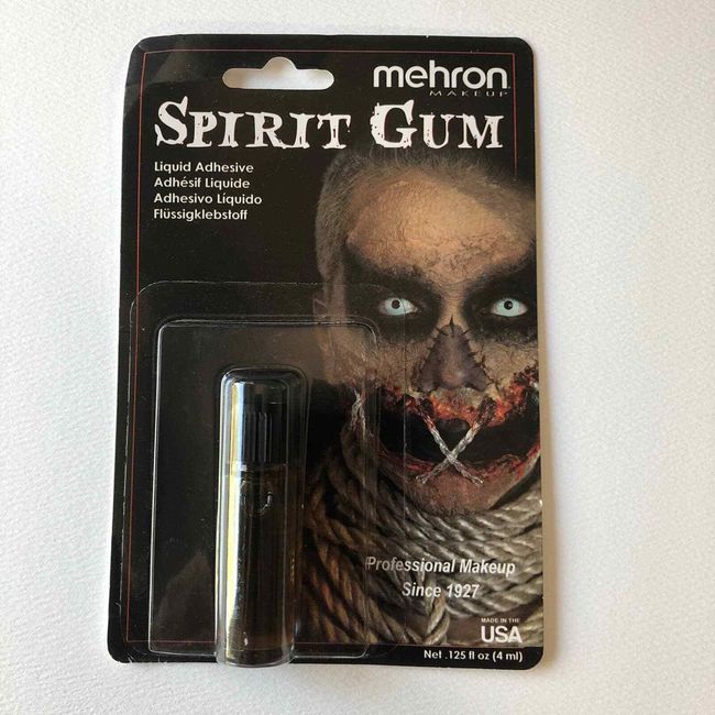  Mehron Makeup Spirit Gum, Spirit Gum Adhesive, Special FX,  Cosplay, Halloween, Stage Performance Makeup