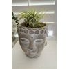Cement Buddha Pot, Outdoor Candle Pot, Succulent Planter
