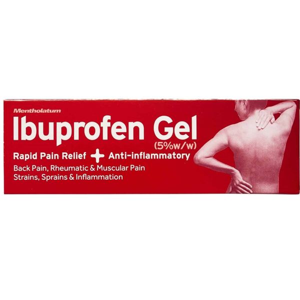 Ibuprofen Topical Gel 50G Rapid Pain Relief Back Rheumatic Muscular made in UK