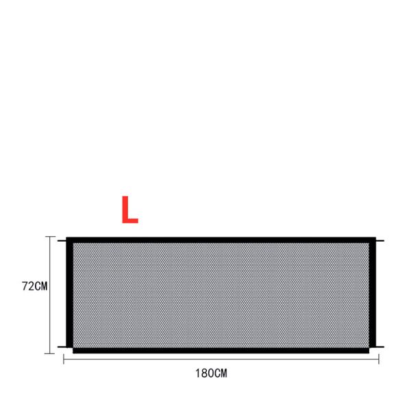 Foldable Pet Safety Enclosure Gate: Portable And Durable Nylon Fence For Dogs - L