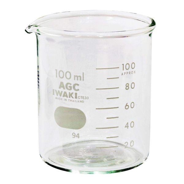 iwaki Niigata Seiki BeHAUS Glass Beaker 3.4 fl oz (100 ml) GB-100