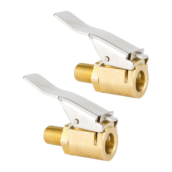 Flaconi 2 Stück Autoventil,Autoventil Hebelstecker,8mm Autoventil Hebelstecker Air Chuck,ventil Adapter,Messing Reifen Ventil Luftpumpe Clip,Auto Ventilstecker für Reifenventile mit Ventilgewinde