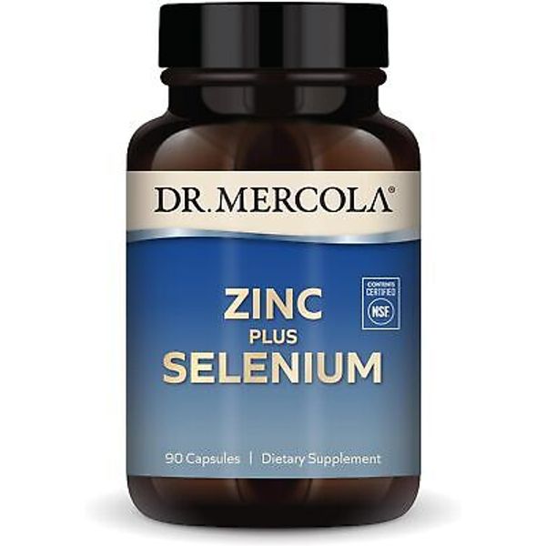 Dr Mercola Zinc Plus Selenium Mineral Supplement Antioxidant 90 Count