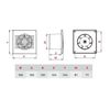 Bathroom Extractor Fan 100mm / White Duct Ventilator/Wall Ceiling Air Vent (Pull Cord) Pull Cord