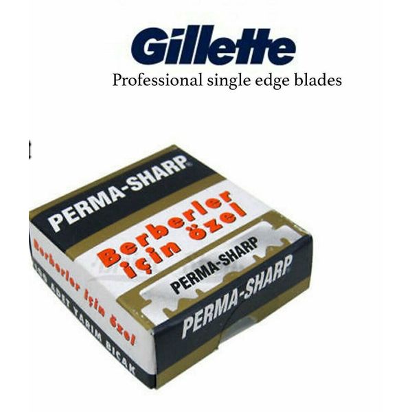 Gillette Perma Sharp Professional | Single Edge Razor Blades 