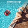 Cordless Robotic Pool Vacuum Automatic Dual-Motor, Self Parking, Strong Suction