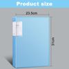 A4 Display Folders, 4 Pack A4 Display Book Folder with Plastic Sleeves, 160 Pockets Document Folderfor School, Presentations, Filing, Insurance Financial Document, Interviews