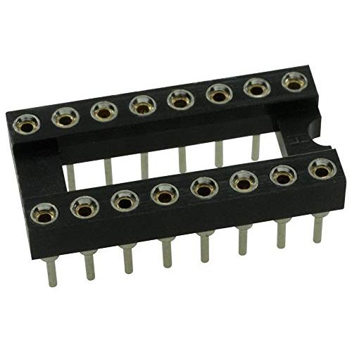 MULTICOMP PRO - 2227MC-16-03-09-F1 - IC & Component Socket, DIP Socket, 2227MC Series 16 Contacts 2.54 mm 7.62 mm Beryllium Copper-6pack