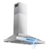 24 Inch Wall Mount Range Hood 450CFM Gesture Sensing & Touch Control 3 Speed Fan