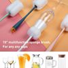 5 Pack Bottle Brush Cleaning Set，Long Handle Bottle Cleaner for Washing Narrow