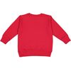 RABBIT SKINS Toddler Fleece Long Sleeve Pullover Sweatshirt, Red, 2T