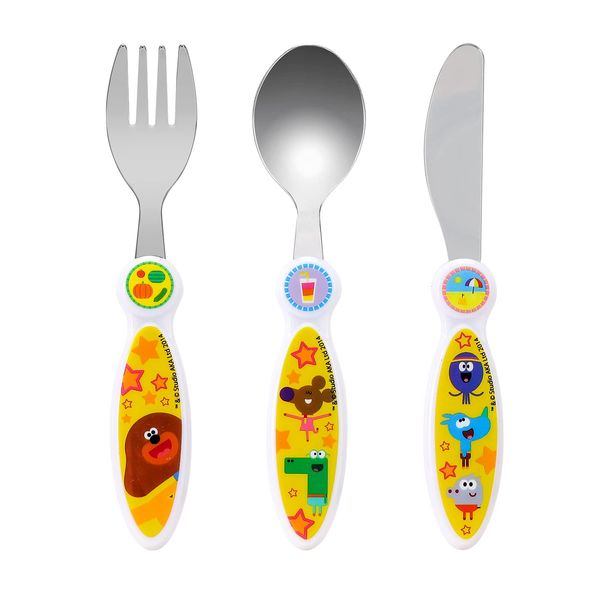 Hey Duggee Children's Kids 3pcs Cutlery Set - Knife/Fork/Spoon