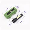 4X Rechargeable LED Flashlight USB Mini Torch Zoomable COB Side Light Camping ED