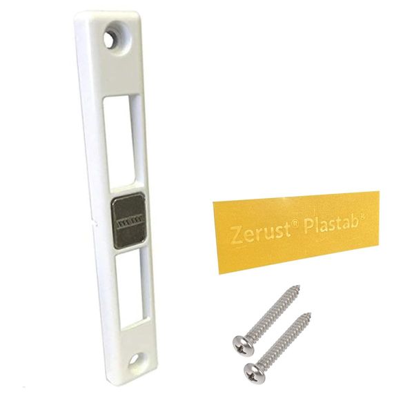 Gordon Glass® Patio Door Keeper for Dual-Point Mortise Lock, Works on Milgard Patio Doors and Zerust Rust Prevention Plastabs