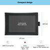 One by Wacom pen tablet with pressure-sensitive pen, suitable for Windows, Mac & Chromebook, medium, black / red