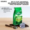 Keurig My K-Cup Universal Reusable Filter, Multi-Stream Technology, Gray