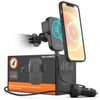 iPhone Wireless Charger Car Mount MagSafe Fast Charging Auto Clamp Vent Holder