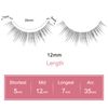 Dorisue Fluttery natural eyelashes Round shape medium volume 3 pairs short eyelashes Q1