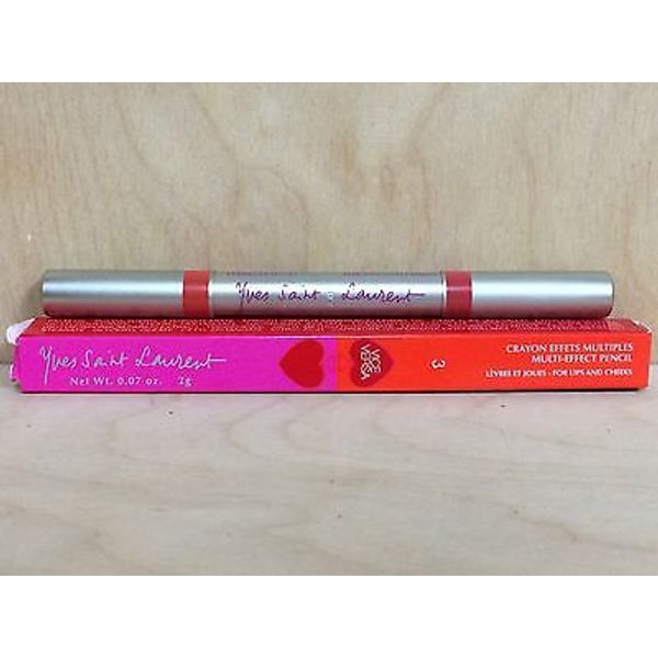 YVES SAINT LAURENT Multi-Effect Pencil Lips / Cheeks #3 Peche BOX NOT PERFECT