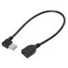 KAUMO 30cm Right Angle USB 2.0 Extension Cable