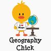 CafePress Geography Chick Folded Greeting Cards (10-pack) Matte