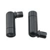 WELWIK 2PCS Tilted Ceiling Adaptor Lighting Ceiling Adaptor Pendant Light Pendant Light Track Suspension Fitting Multi Function Swivel Transformer Light Fitting Black