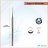 Dental Care Tool Explorer #1 to Remove Plaque and Tartar at Home Made of Stainless Steel with Precision Tips Knurled Handle Design for Firm Grip to Remove Teeth Stain Pet Oral Hygiene Care