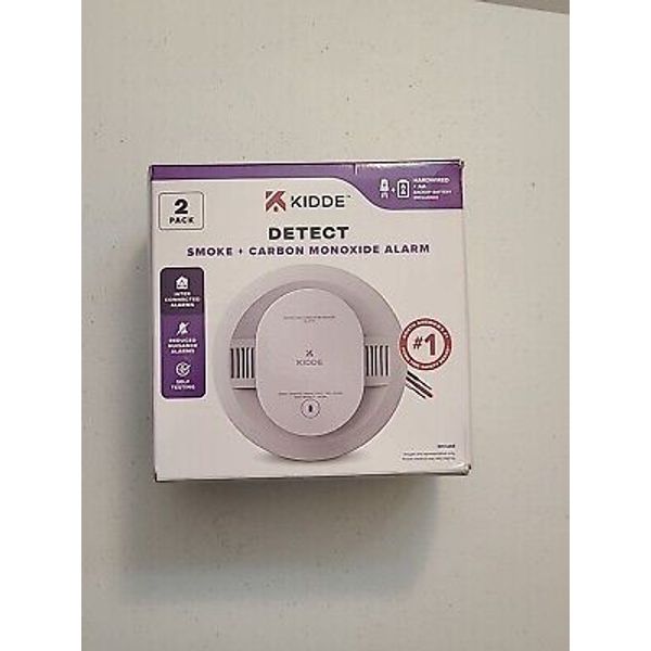 Hardwired Smoke & Carbon Monoxide Detector, AA Battery Backup Smoke Alarm (G)