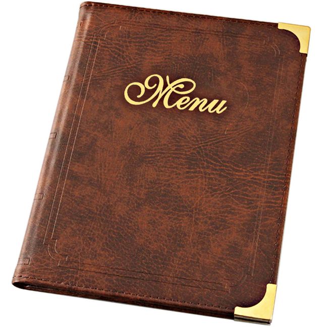 Teomai Menu Book, Menu File, Store Supplies, A4 Removable, Premium Quality and Functional Series