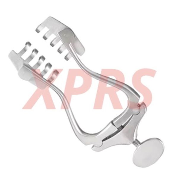 Jansen-Wagner Retractor, 5", 5x5 Sharp Prongs, Prem. German St.