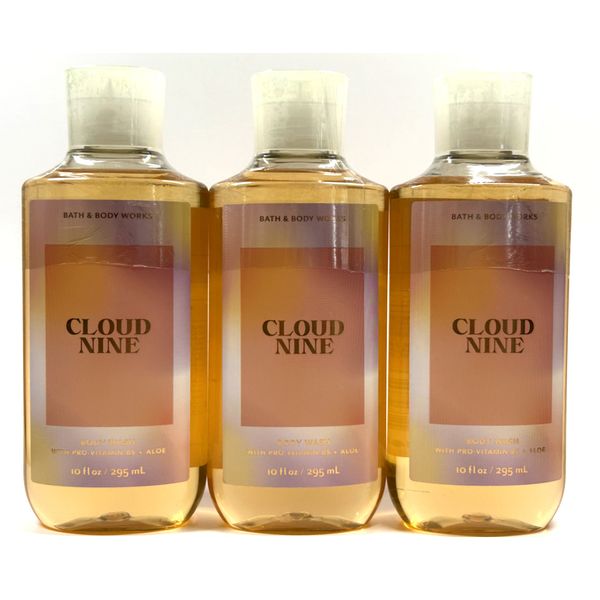 NEW 3 BATH & BODY WORKS CLOUD NINE BODY WASH 10 FL OZ