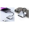 Lightning Mini Dock Converter Adapter, Data Transmission (USB 2.0), Power Supply, Silver