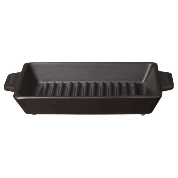 Haseen NCK-51 Grill Plate Pot, Long Angle, Fish Grill, Suitable for Direct Fire, Microwave, Oven Safe, Empty Fired