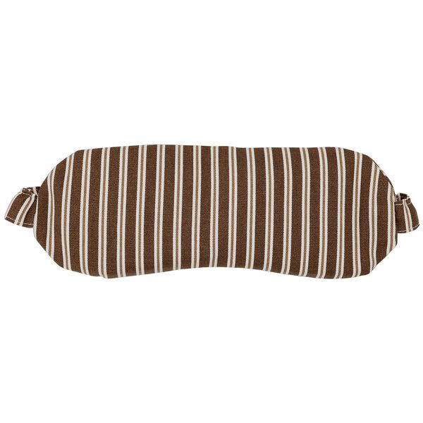 Koji Company 187437 Eye Mask, Azuki Eye Pillow, Hot, Made in Japan, Striped, Brown