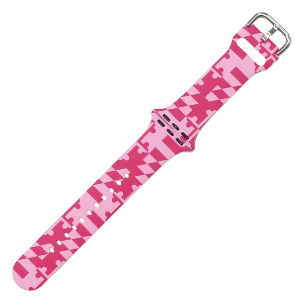 Maryland Flag (Pink) / Apple Watch Band - 42/44/45