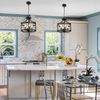 Dining Room Ceiling Light Rustic Chandelier Fixture Pendant Hanging Lamp Black