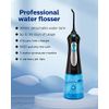 Cordless Water Flosser for Teeth Professional Water Teeth Cleaner Picks Dental Oral Irrigator with 3 Modes & 4 Jet Tips for Braces Gums, IPX7 Waterproof, 300ml Detachable Tank for Mother Day Gift