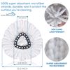 KLEEN HANDLER Microfibre Spin Mop Head Refills | Compatible with EasyWring 1-Tank System, White, Large