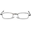 Foster Grant Men's Gideon Rectangular Reading Glasses, Black/Transparent, 64 mm, +1.50