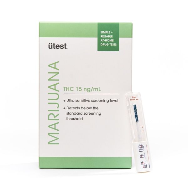 Utest Instant THC 15 ng/mL Marijuana Sensitive- Low Level Drug Test (5 Pack)