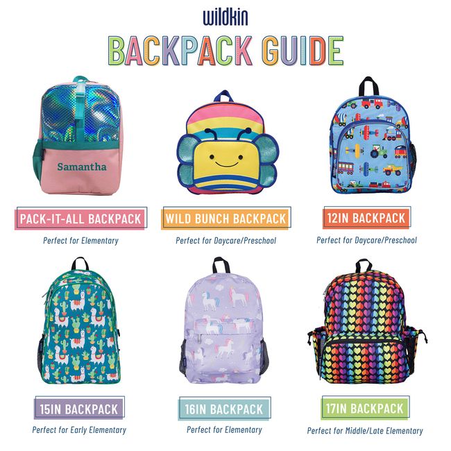 Wildkin Pack-it-All Backpack  Kids Backpacks - Trains Planes & Trucks