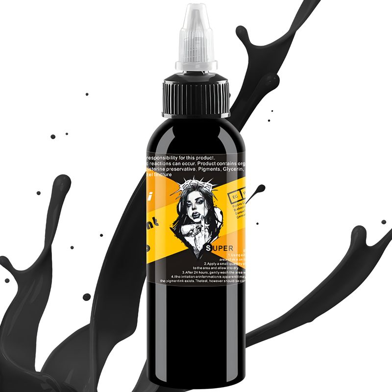 DLD Tattoo Magic Goddess Portrait Ink Reaper Absolute Black Ink (4 oz