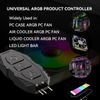 ARGB Controller Kit, GSCOLER RGB PC Fan Controller with 21 Key Remote Control, Multiple Lighting Modes Control for Computer Case Fan, Air Cooler, Liquid Cooler, LED Light Bar (SATA Power)