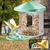 VEVOR Smart Bird Feeder with 2K Camera AI Identify Bird Solar Panel APP Wi-Fi